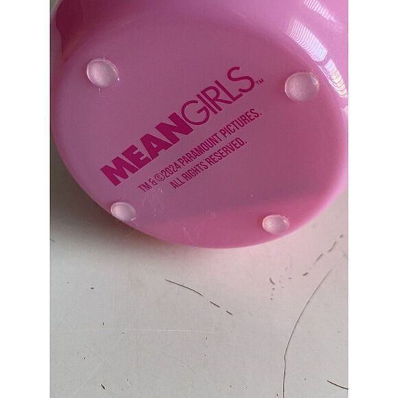 Mean Girls Burn Book Glass Tumbler Pink Drink Christmas With Glass Straw NEW - Picture 11 of 13